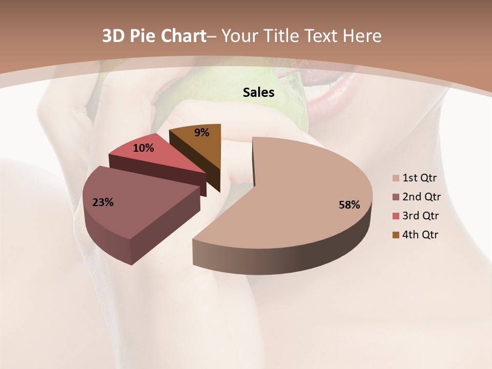 Calories Face Vitamin PowerPoint Template