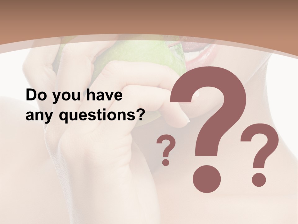 Calories Face Vitamin PowerPoint Template