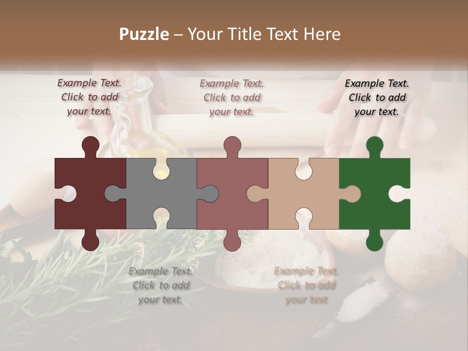 Olive Table Cuisine PowerPoint Template