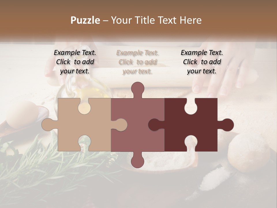 Olive Table Cuisine PowerPoint Template