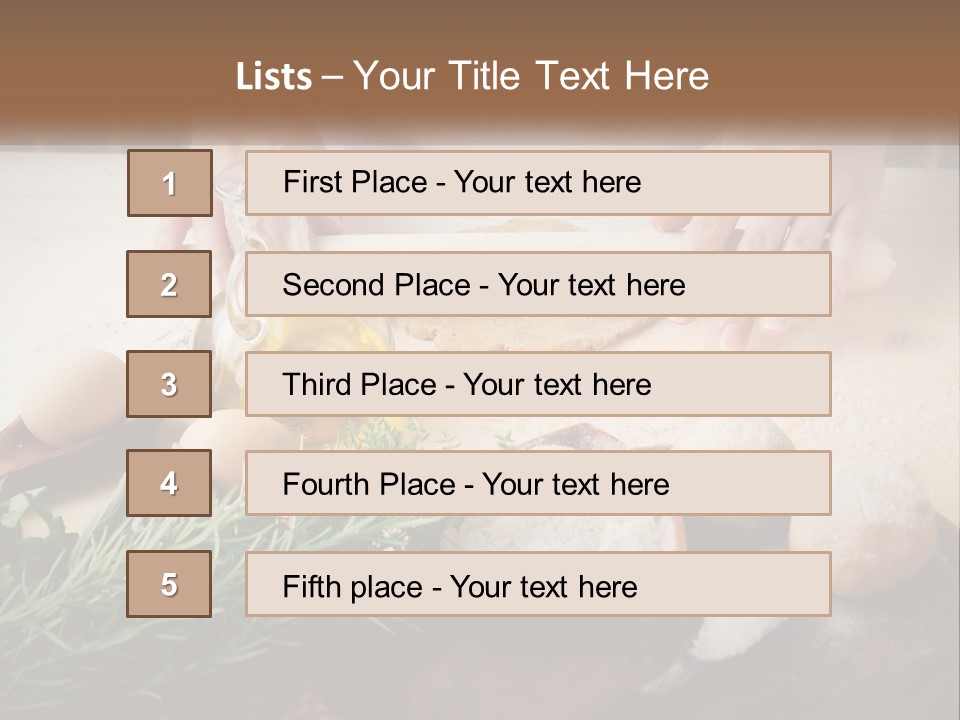 Olive Table Cuisine PowerPoint Template