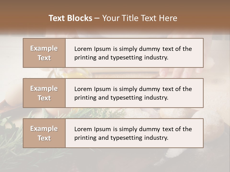Olive Table Cuisine PowerPoint Template