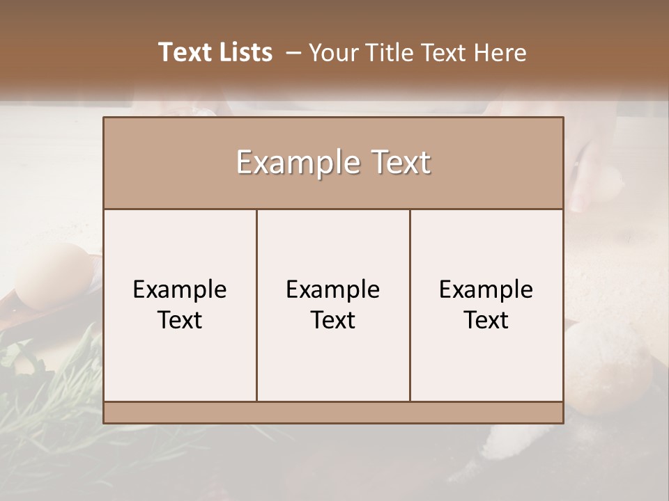 Olive Table Cuisine PowerPoint Template