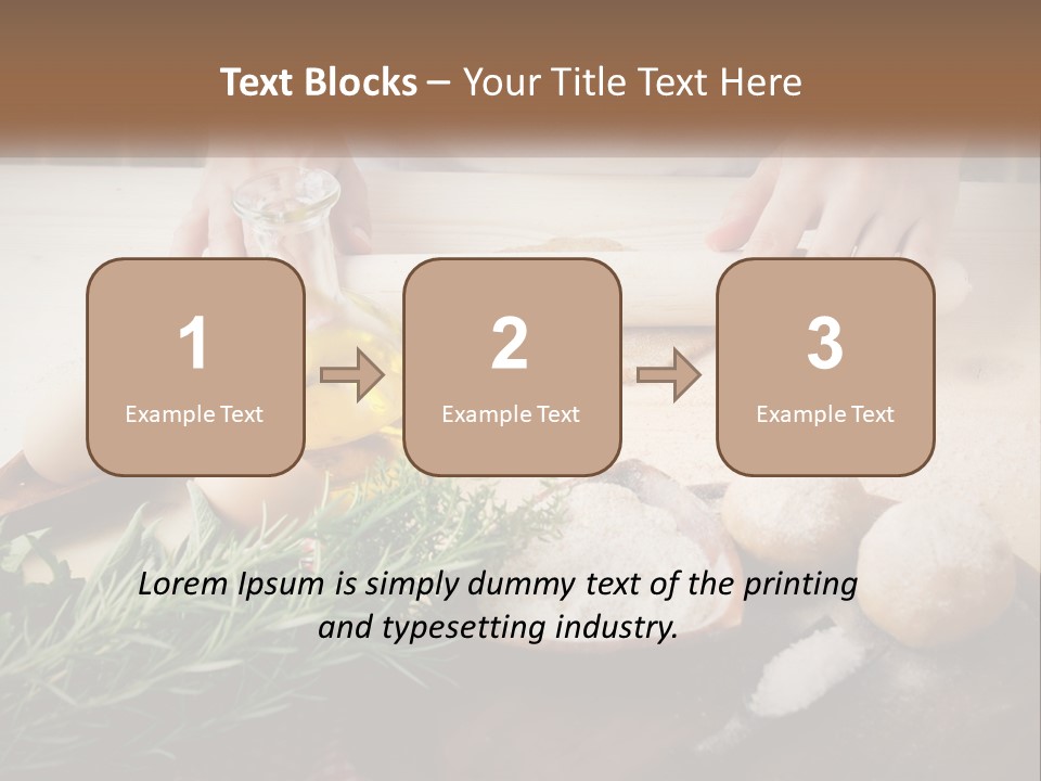 Olive Table Cuisine PowerPoint Template