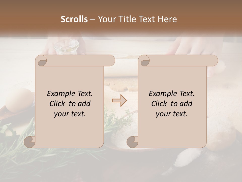 Olive Table Cuisine PowerPoint Template
