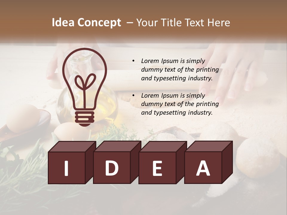 Olive Table Cuisine PowerPoint Template