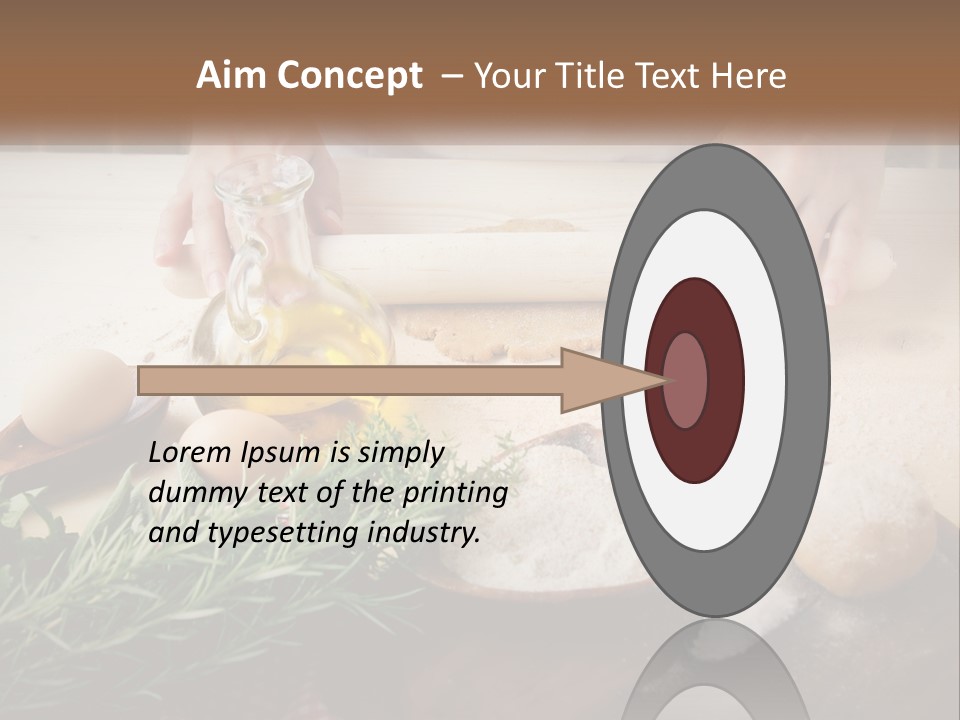 Olive Table Cuisine PowerPoint Template