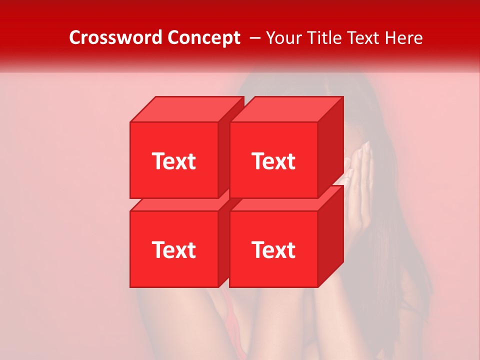 Young Facial Timid PowerPoint Template