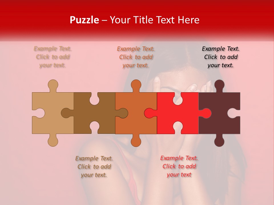 Young Facial Timid PowerPoint Template