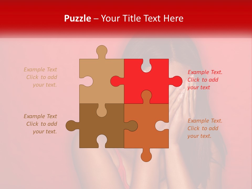 Young Facial Timid PowerPoint Template