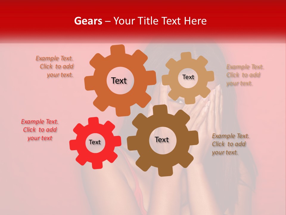 Young Facial Timid PowerPoint Template