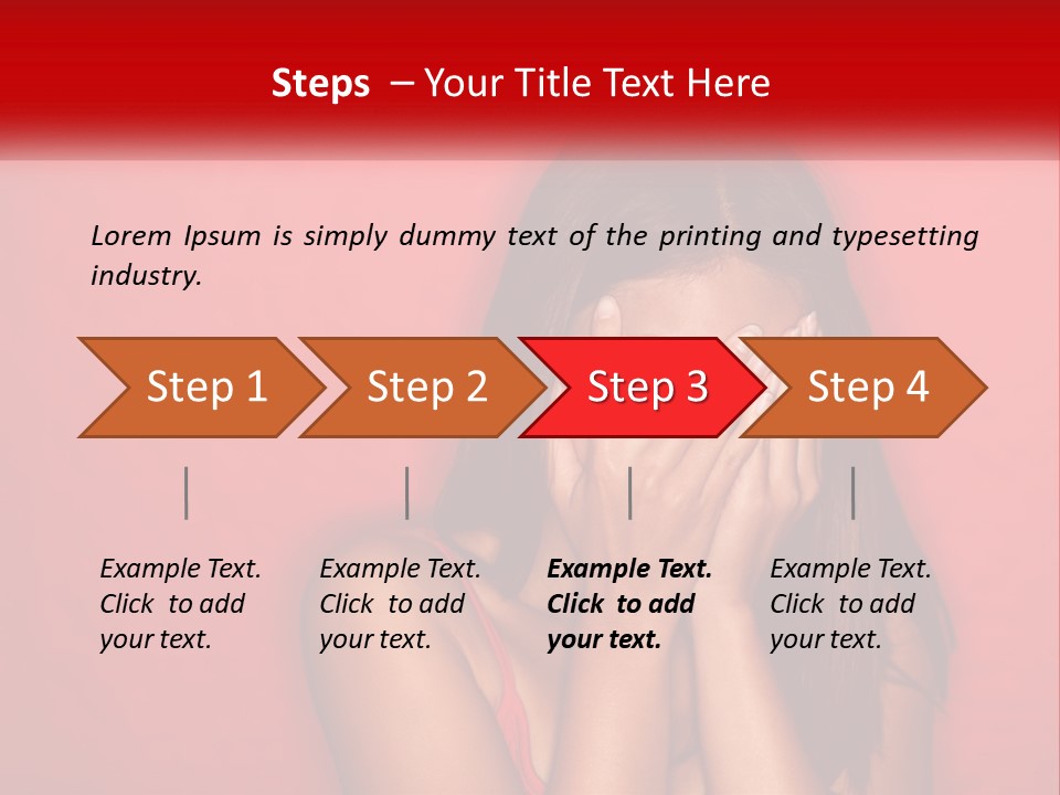 Young Facial Timid PowerPoint Template
