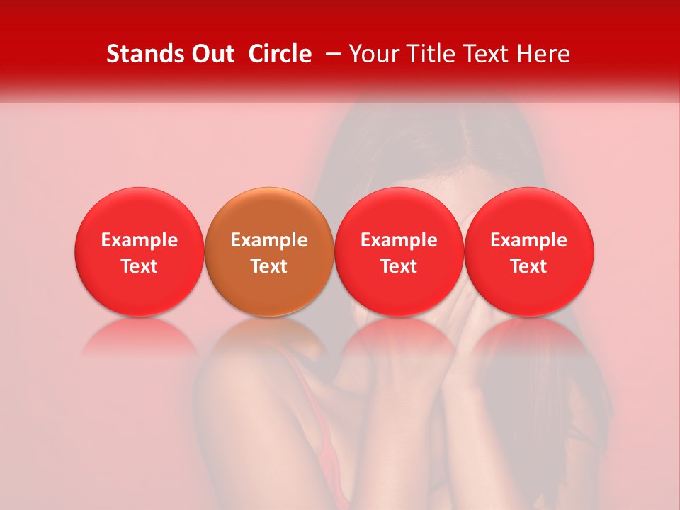 Young Facial Timid PowerPoint Template