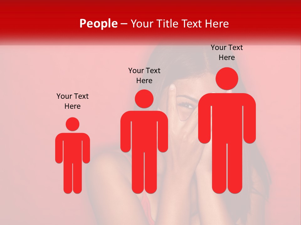 Young Facial Timid PowerPoint Template