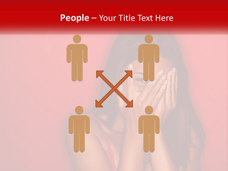 Young Facial Timid PowerPoint Template