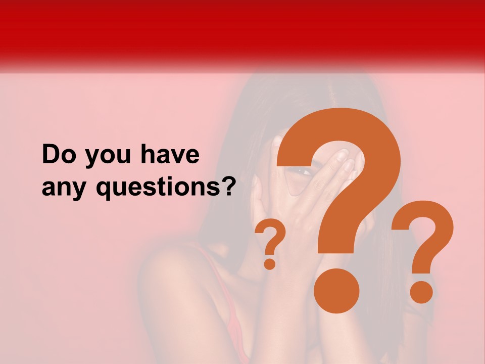 Young Facial Timid PowerPoint Template