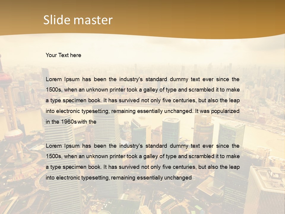 Bridge China View PowerPoint Template