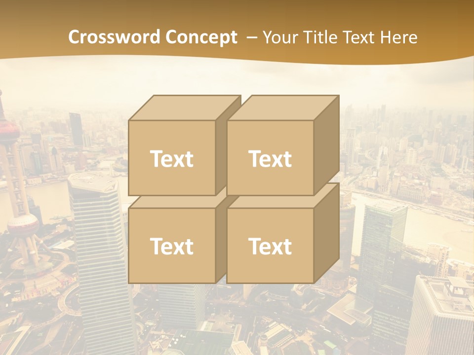 Bridge China View PowerPoint Template