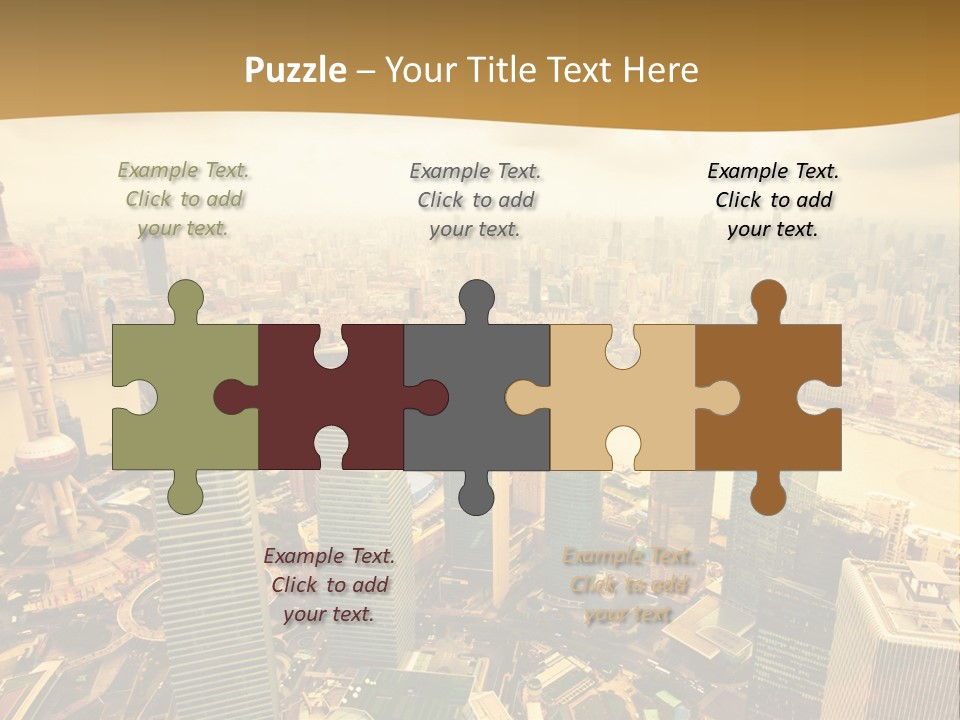 Bridge China View PowerPoint Template