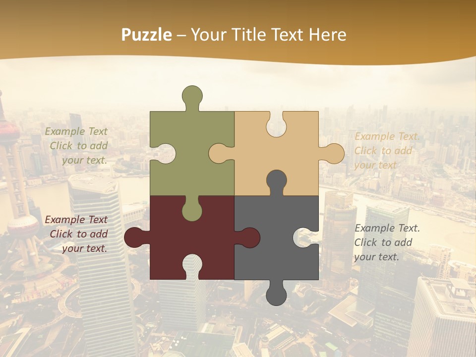 Bridge China View PowerPoint Template