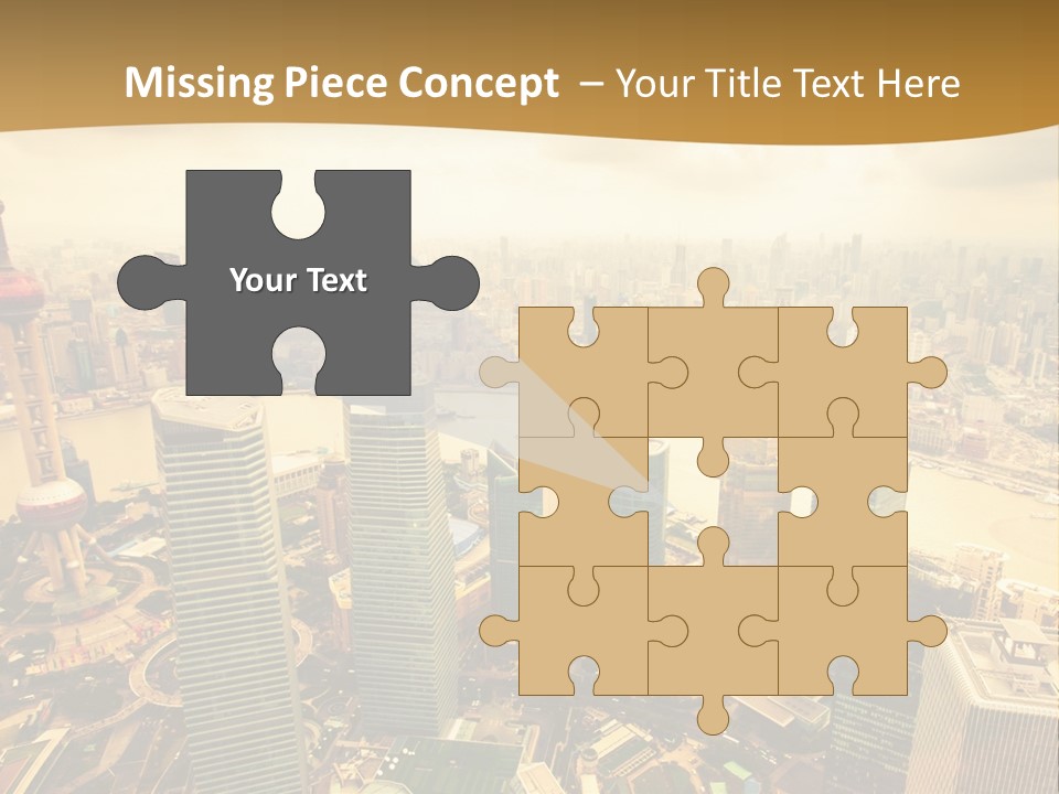 Bridge China View PowerPoint Template