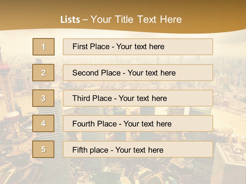 Bridge China View PowerPoint Template