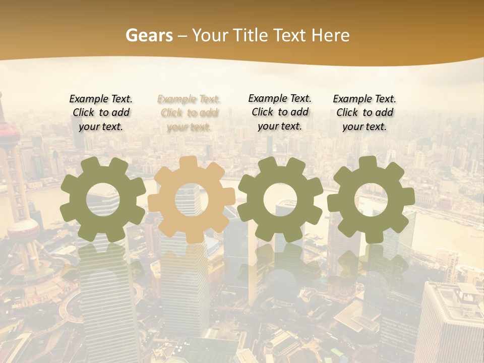 Bridge China View PowerPoint Template