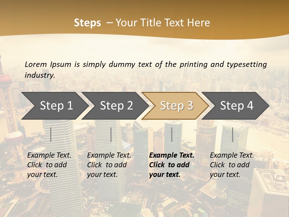 Bridge China View PowerPoint Template