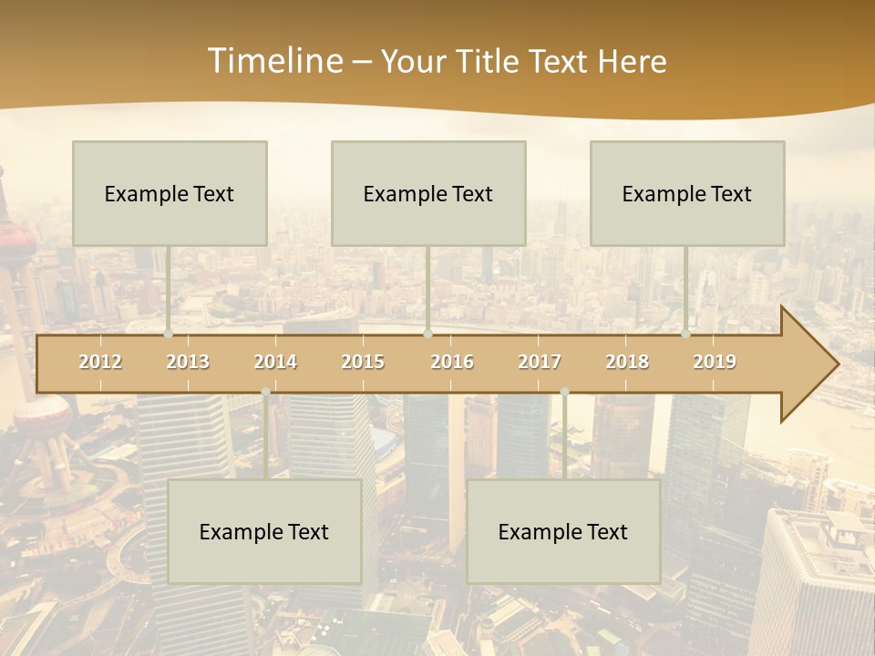 Bridge China View PowerPoint Template