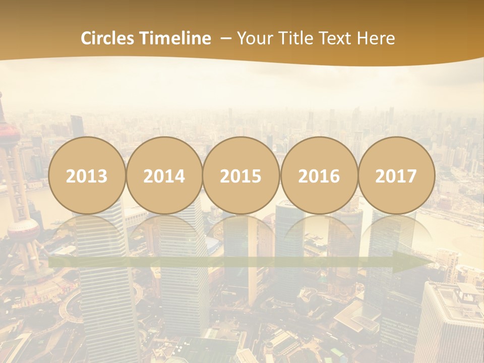 Bridge China View PowerPoint Template