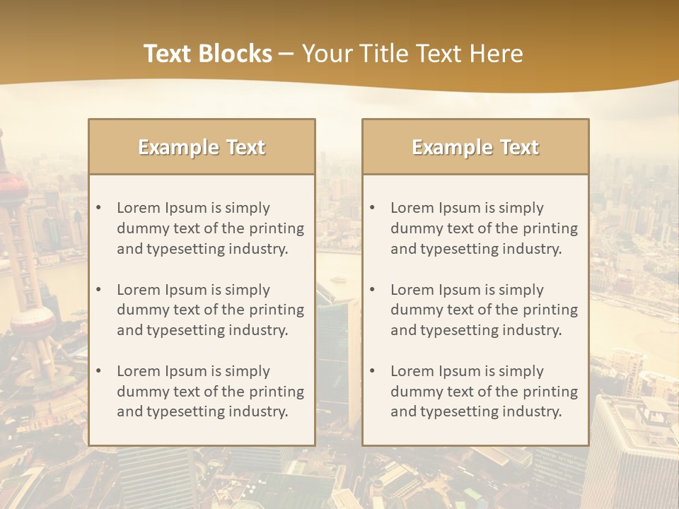 Bridge China View PowerPoint Template