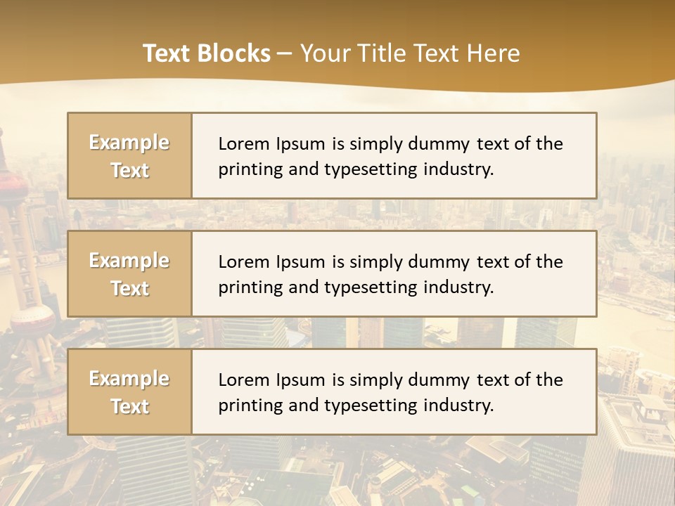 Bridge China View PowerPoint Template