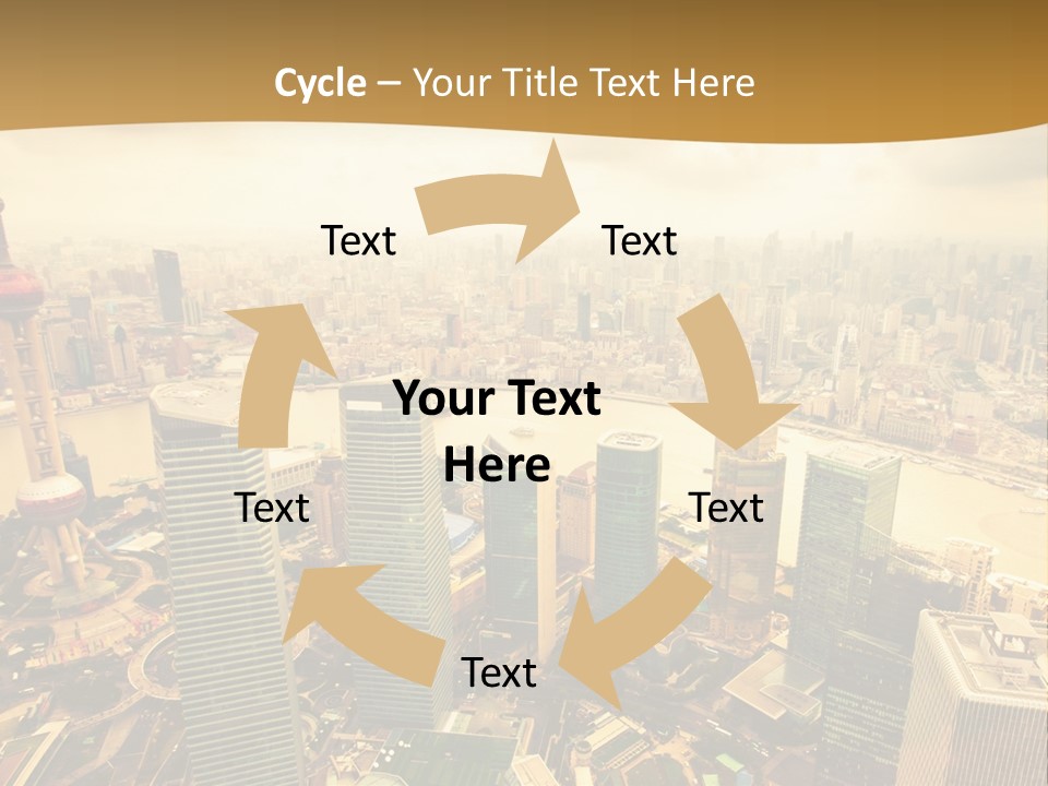 Bridge China View PowerPoint Template