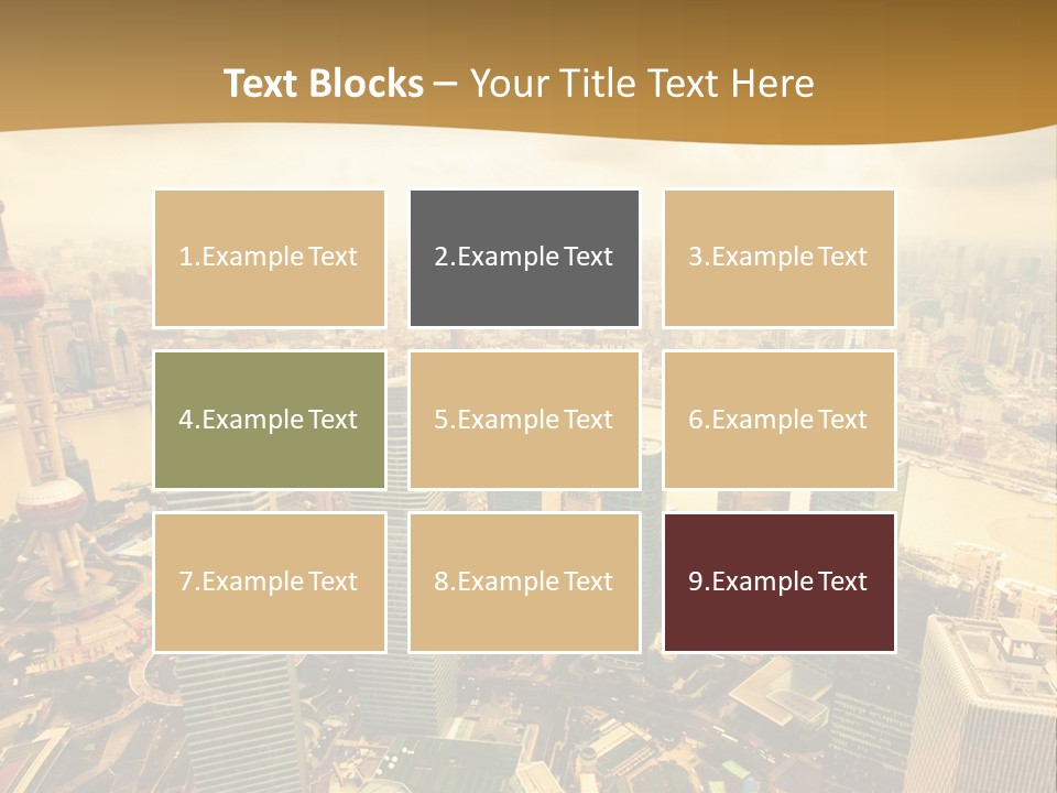 Bridge China View PowerPoint Template