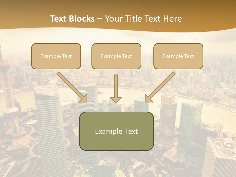 Bridge China View PowerPoint Template