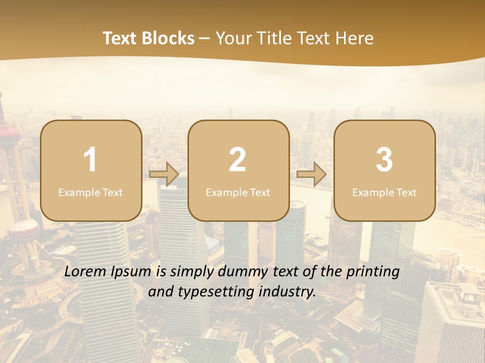 Bridge China View PowerPoint Template