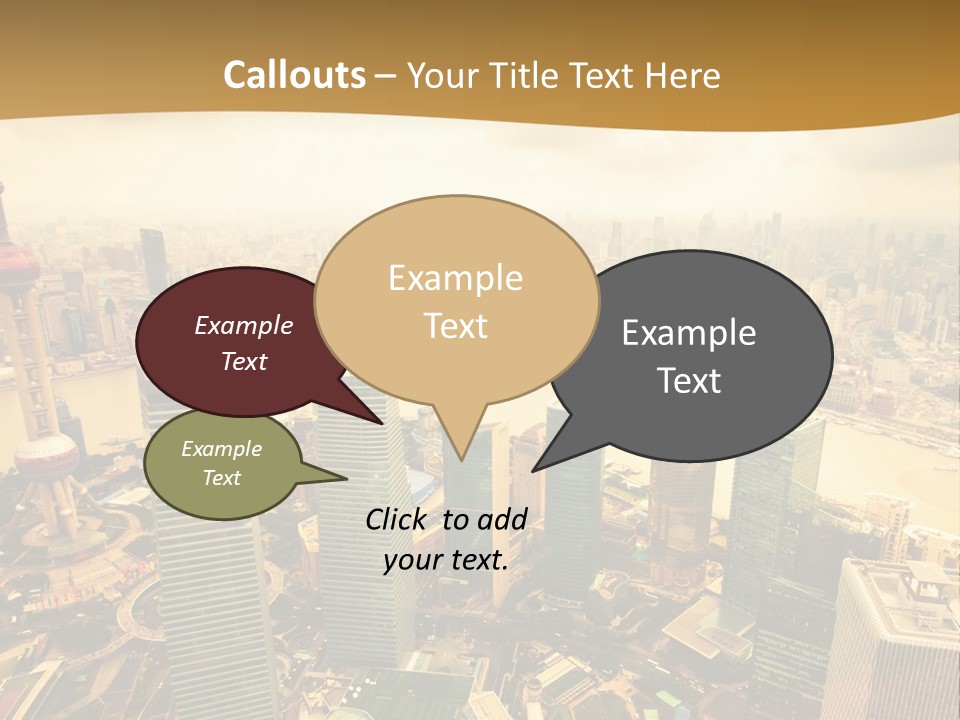 Bridge China View PowerPoint Template