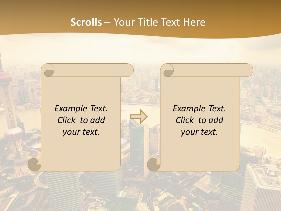 Bridge China View PowerPoint Template