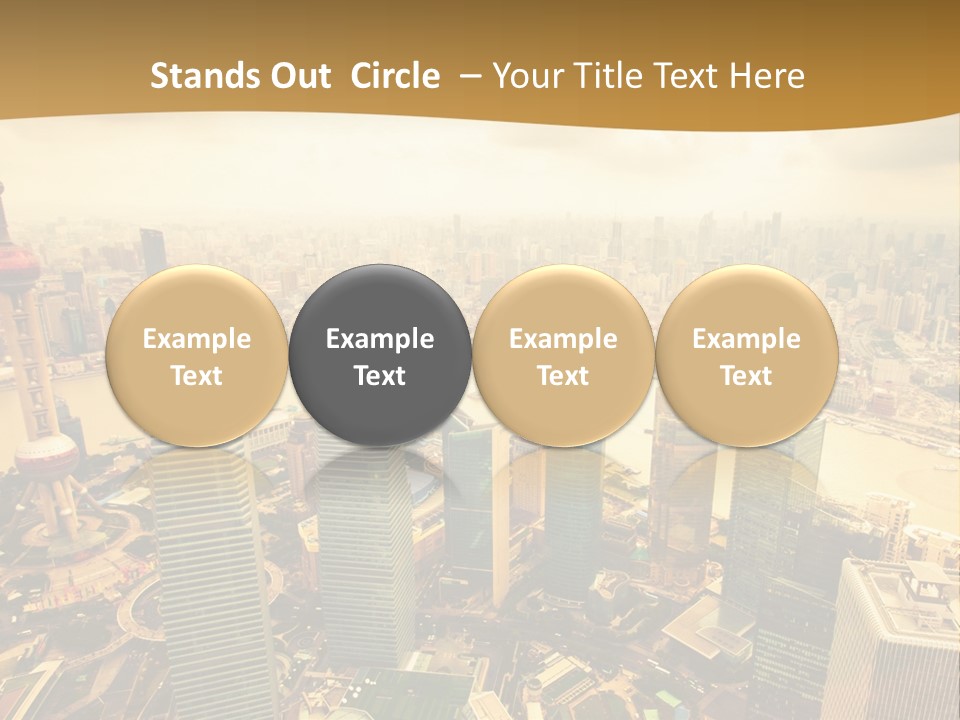 Bridge China View PowerPoint Template