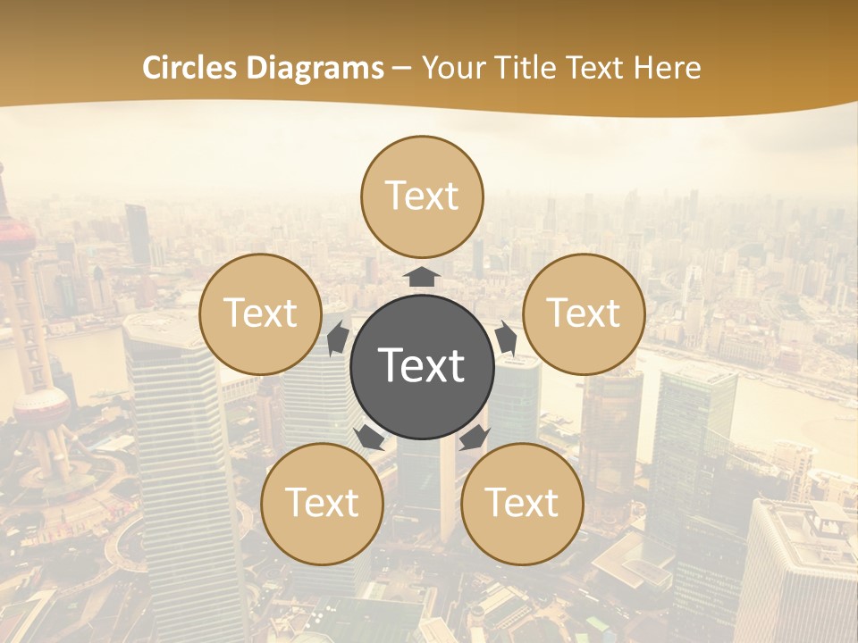 Bridge China View PowerPoint Template