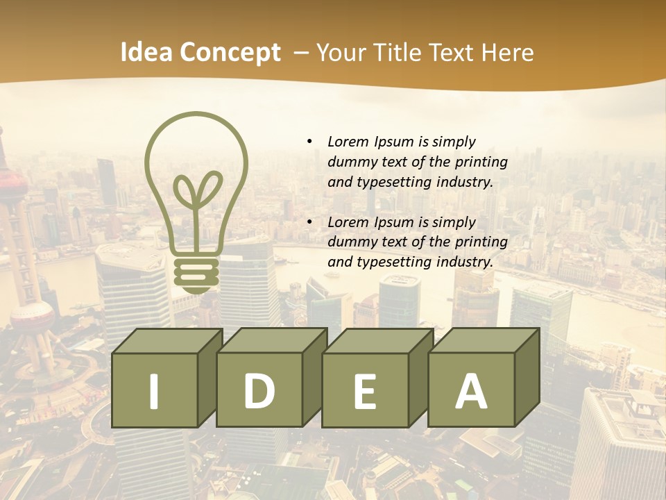 Bridge China View PowerPoint Template