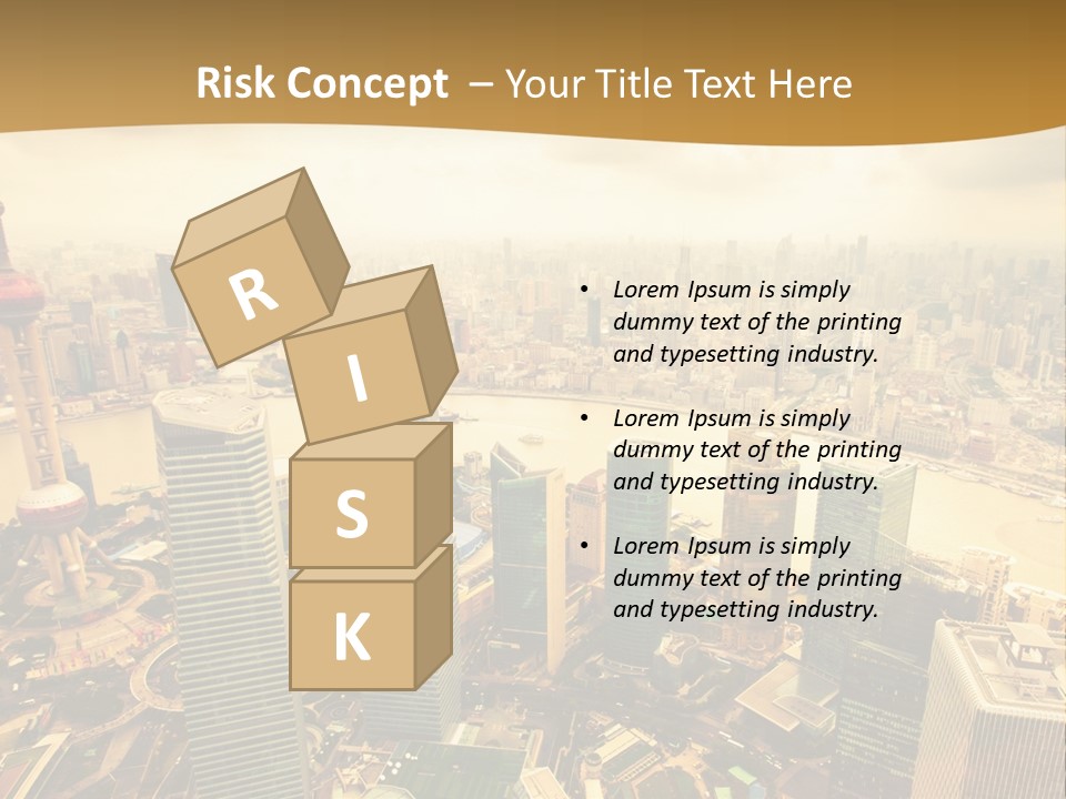 Bridge China View PowerPoint Template