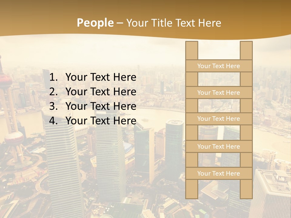 Bridge China View PowerPoint Template