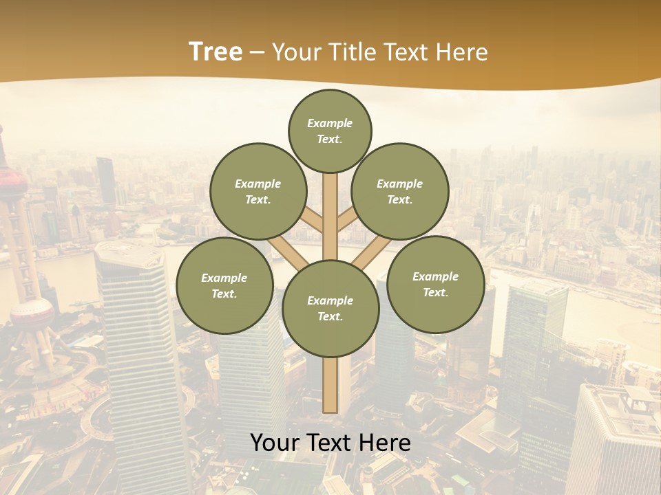 Bridge China View PowerPoint Template