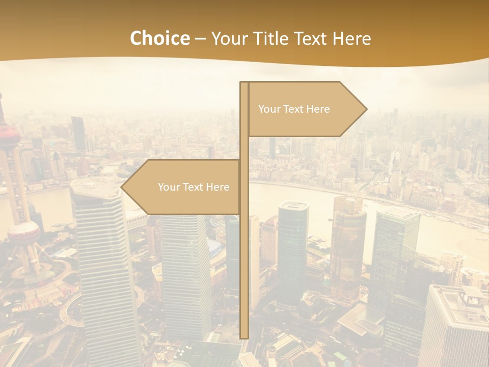 Bridge China View PowerPoint Template