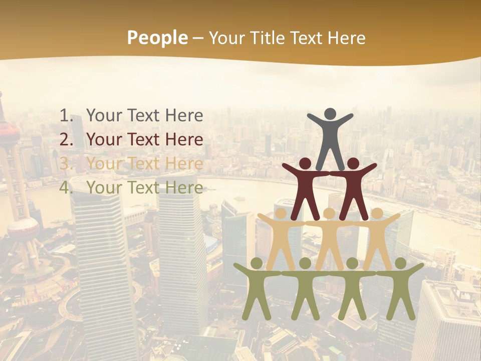 Bridge China View PowerPoint Template