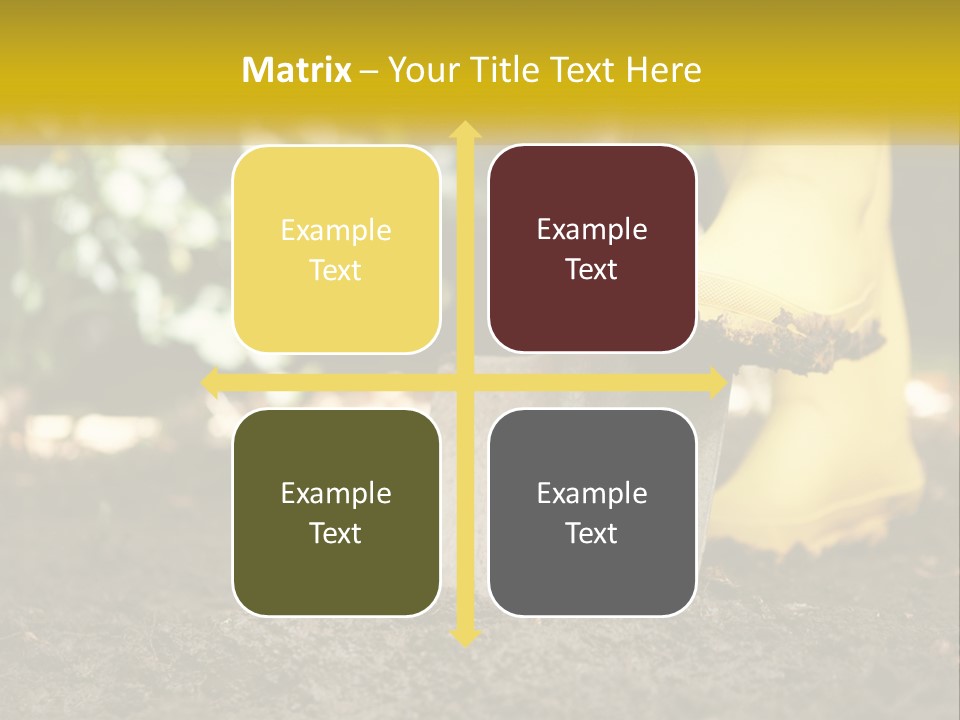 Copy Space Woman Soil PowerPoint Template