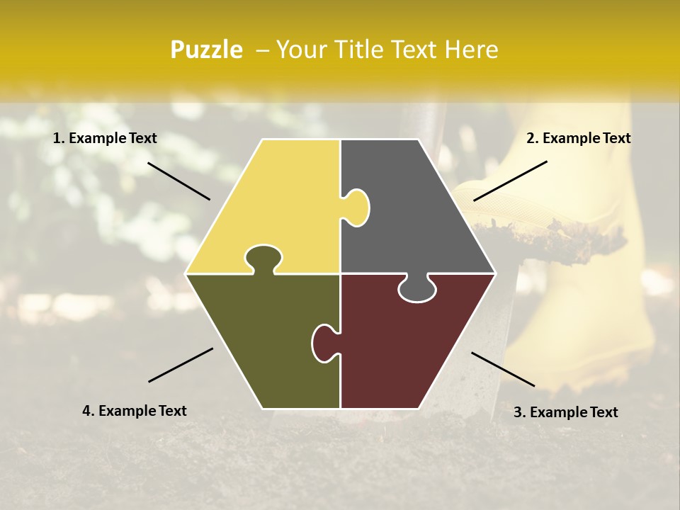 Copy Space Woman Soil PowerPoint Template