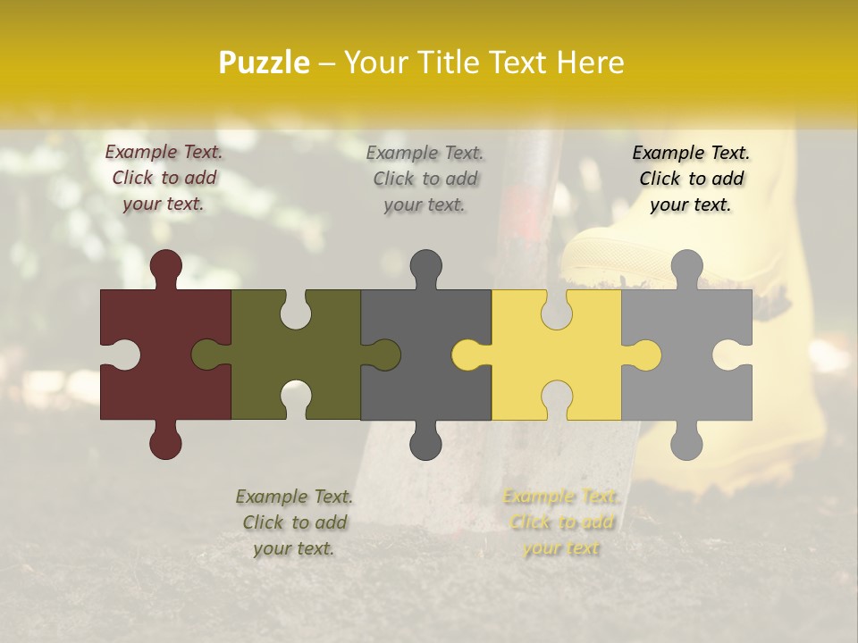 Copy Space Woman Soil PowerPoint Template