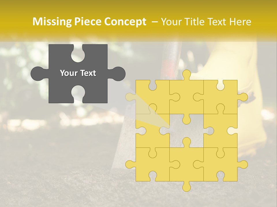 Copy Space Woman Soil PowerPoint Template